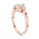 Gold Ring DDLR-513, Rose Gold, view 1