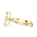 Gold Ring HLR-94, Yellow Gold, view 3