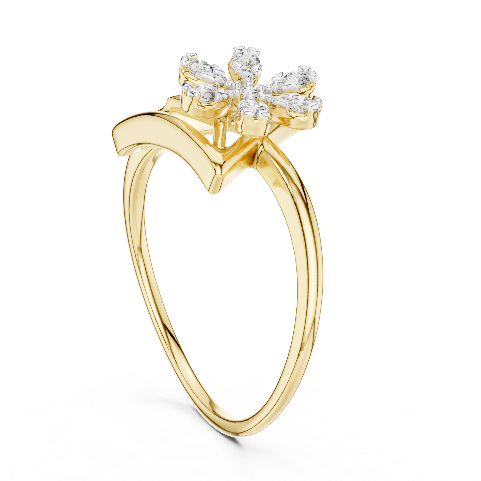 Gold Ring 12-10044@L, Yellow Gold, view 1