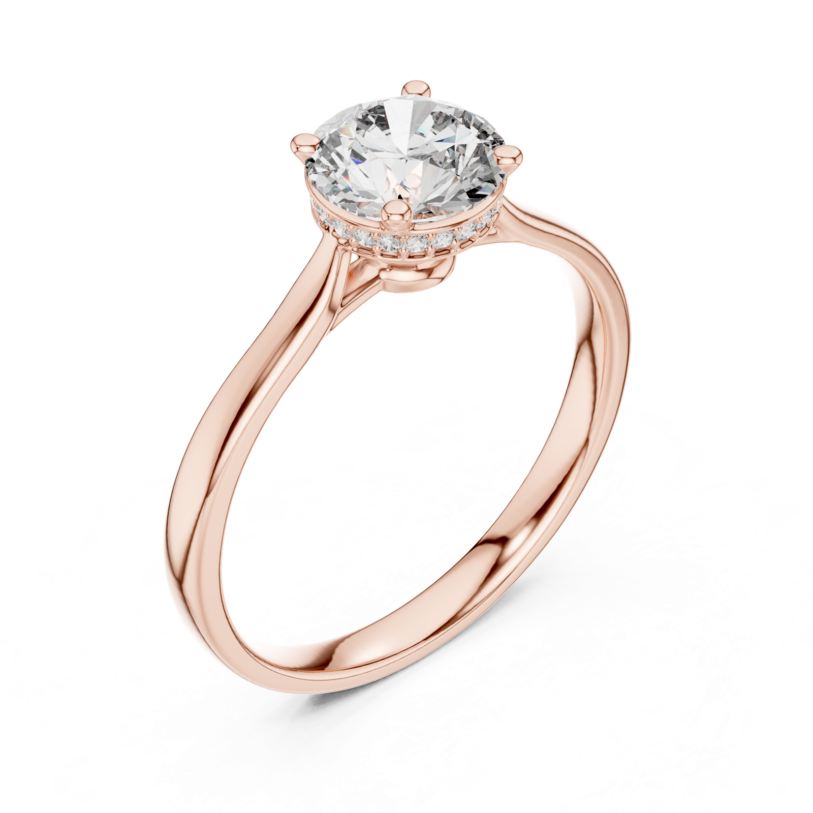 Gold Ring 00001L (4), Rose Gold, view 2