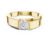 Gold Men's Ring GGR-0025, Yellow Gold, view 4
