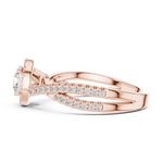Gold Ring LR-0301, Rose Gold, view 3