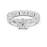 Gold Ring DDLR-656, White Gold, view 4