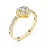 Gold Ring HLR-04, Yellow Gold, view 2