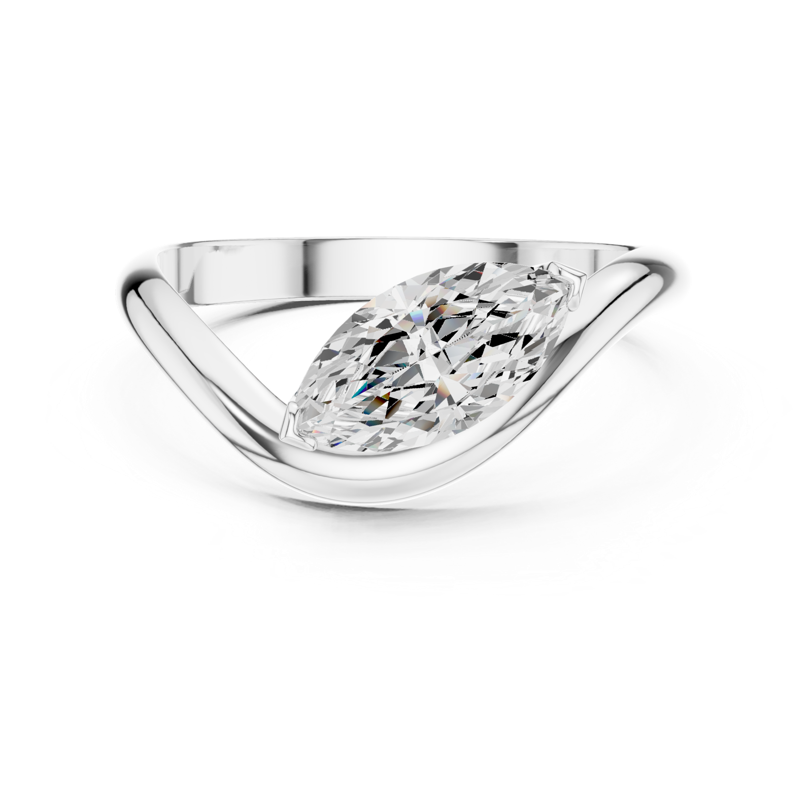 Gold Ring SBWR(30), White Gold, view 4