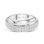 Gold Ring R23, White Gold, view 3