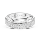 Gold Ring R23, White Gold, view 3