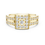 Gold Ring DDLR-806, Yellow Gold, view 4