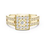 Gold Ring DDLR-806, Yellow Gold, view 4