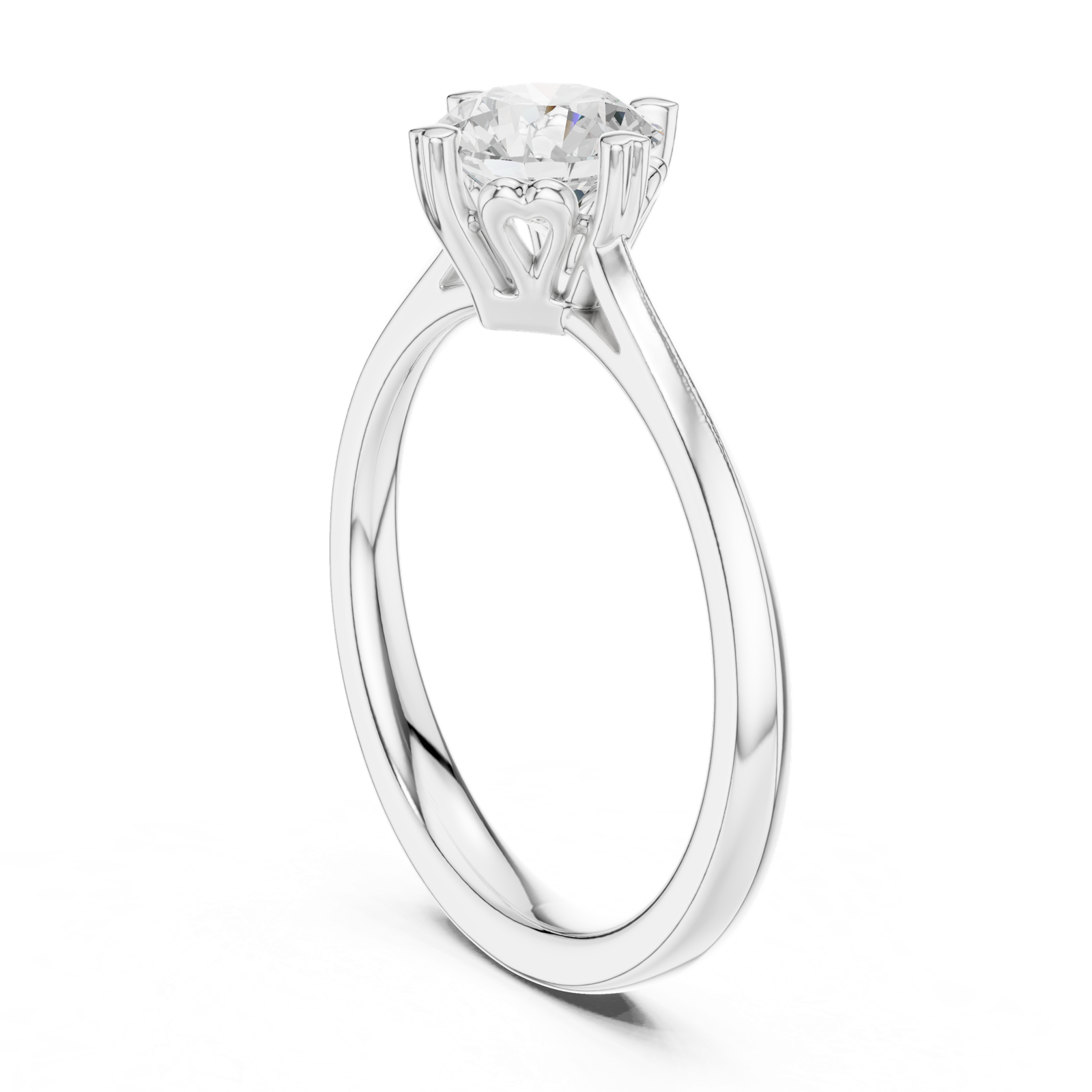 Gold Ring DDLR-546, White Gold, view 1