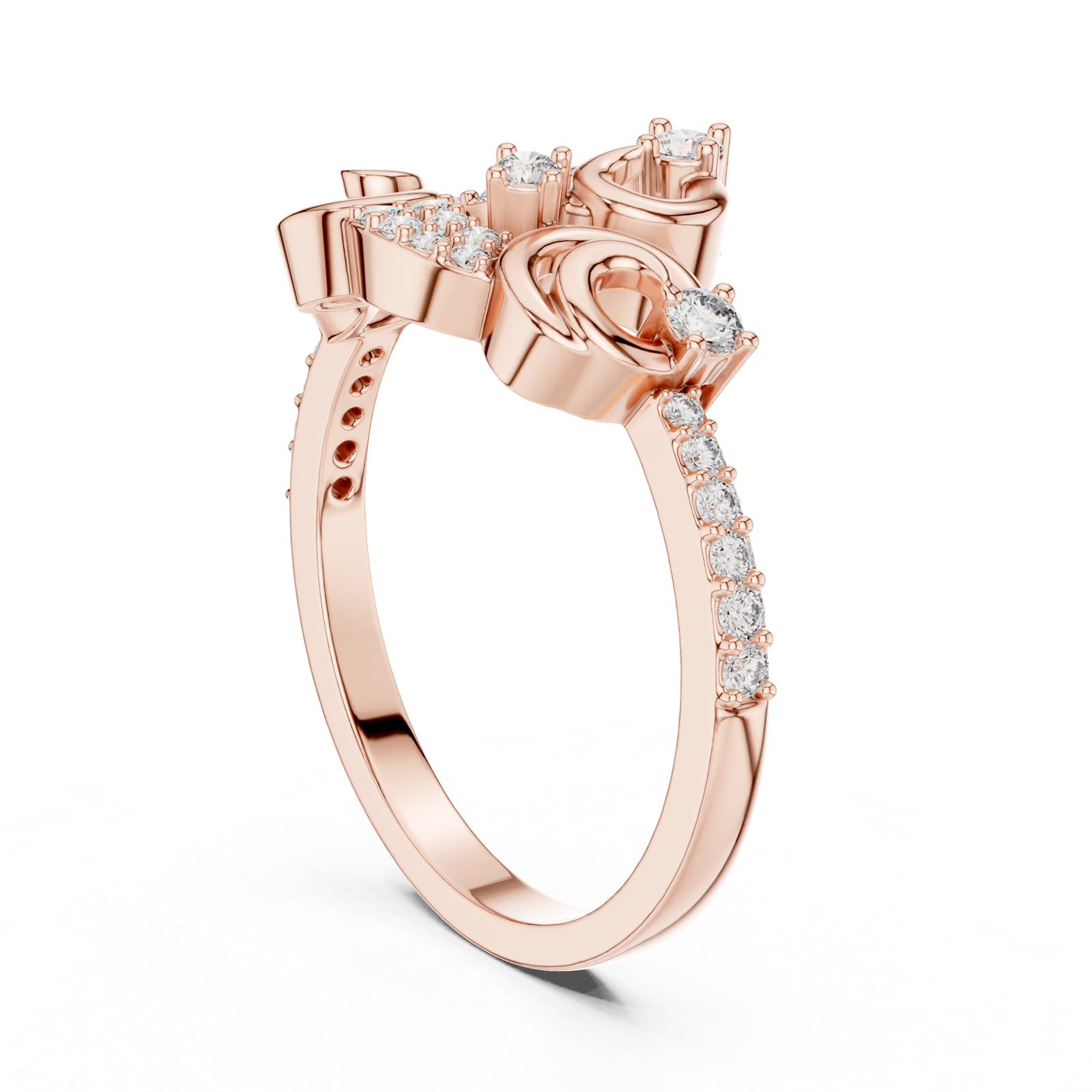 Gold Ring LR-01 (76), Rose Gold