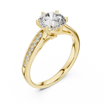 Gold Ring LR-0038, Yellow Gold, view 2