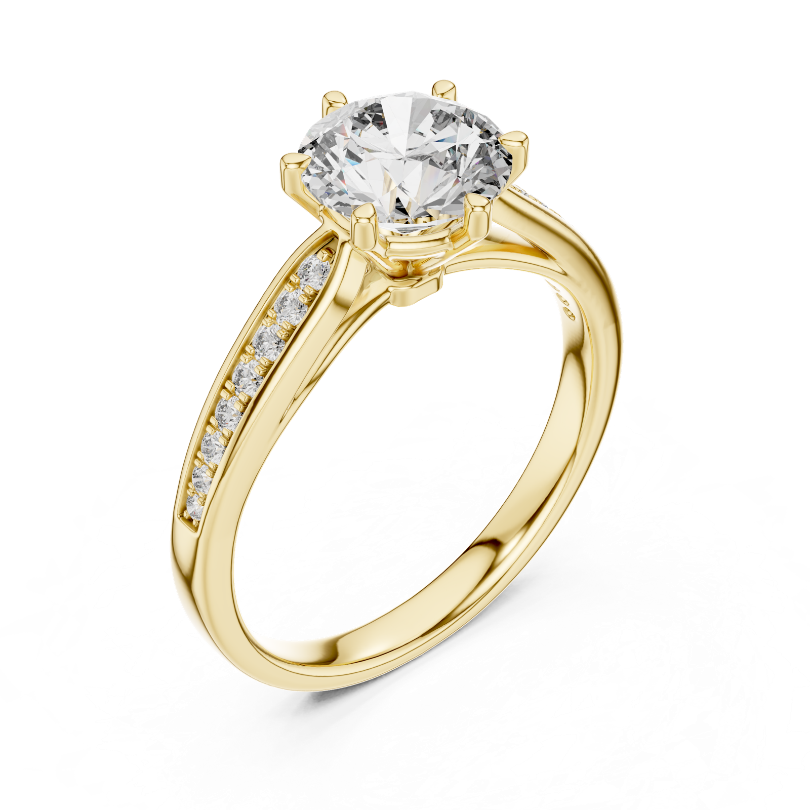 Gold Ring LR-0038, Yellow Gold, view 2