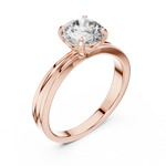 Gold Ring LR-0004, Rose Gold, view 2