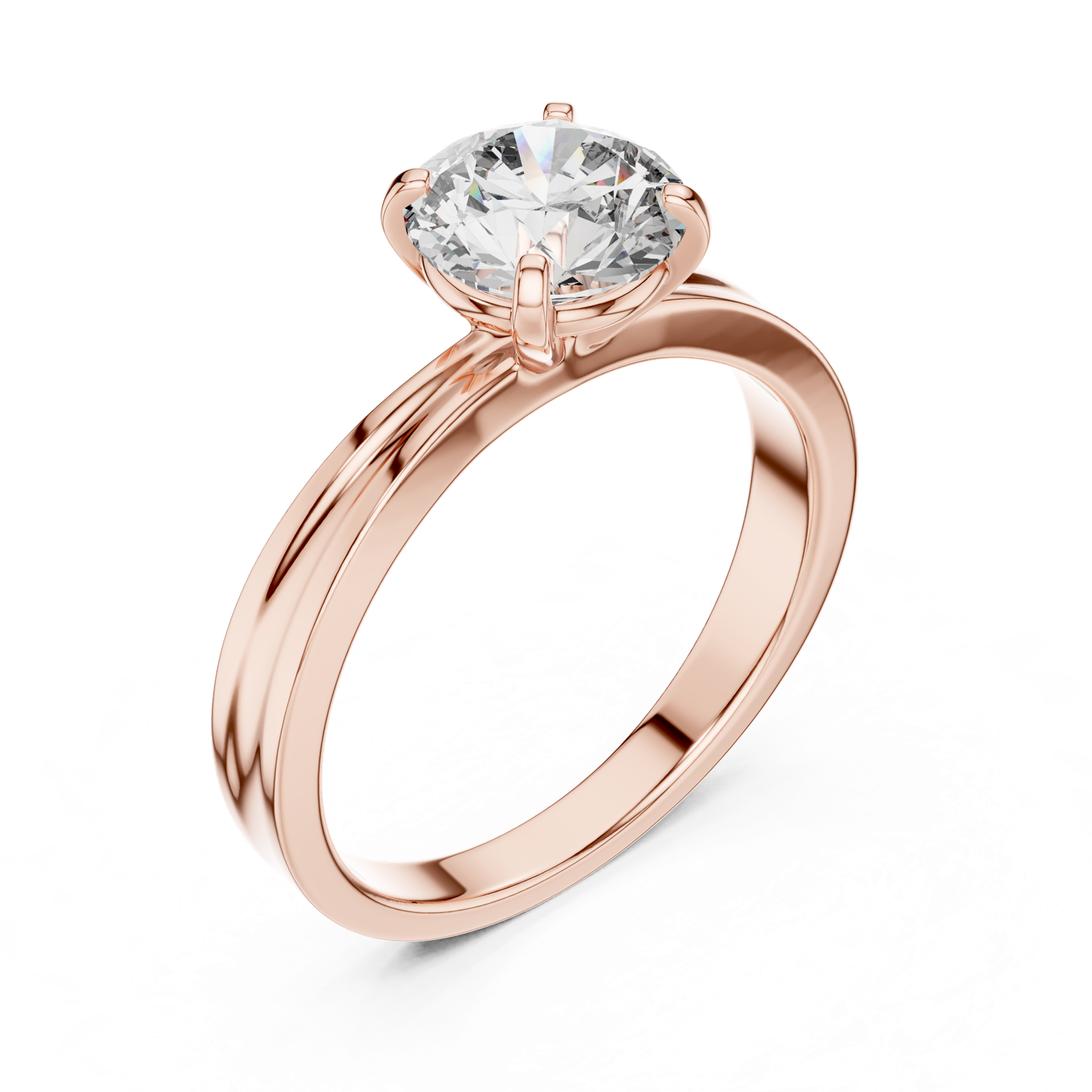 Gold Ring LR-0004, Rose Gold, view 2