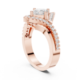 Gold Ring DDLR-321, Rose Gold, view 1