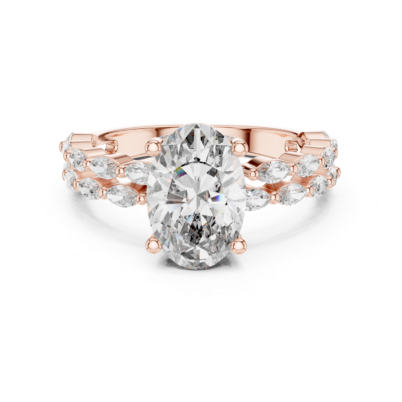 Gold Ring DDLR-064, Rose Gold