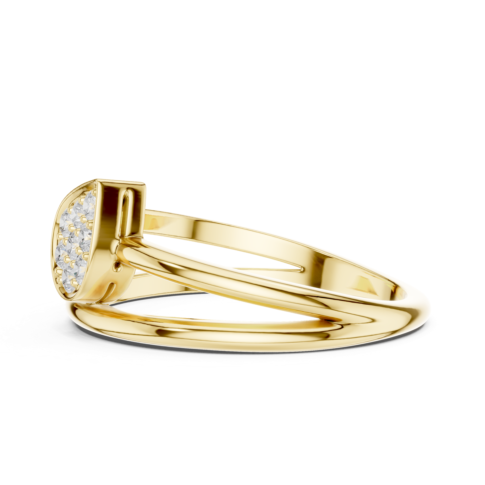 Gold Ring SBWR(63), Yellow Gold, view 3