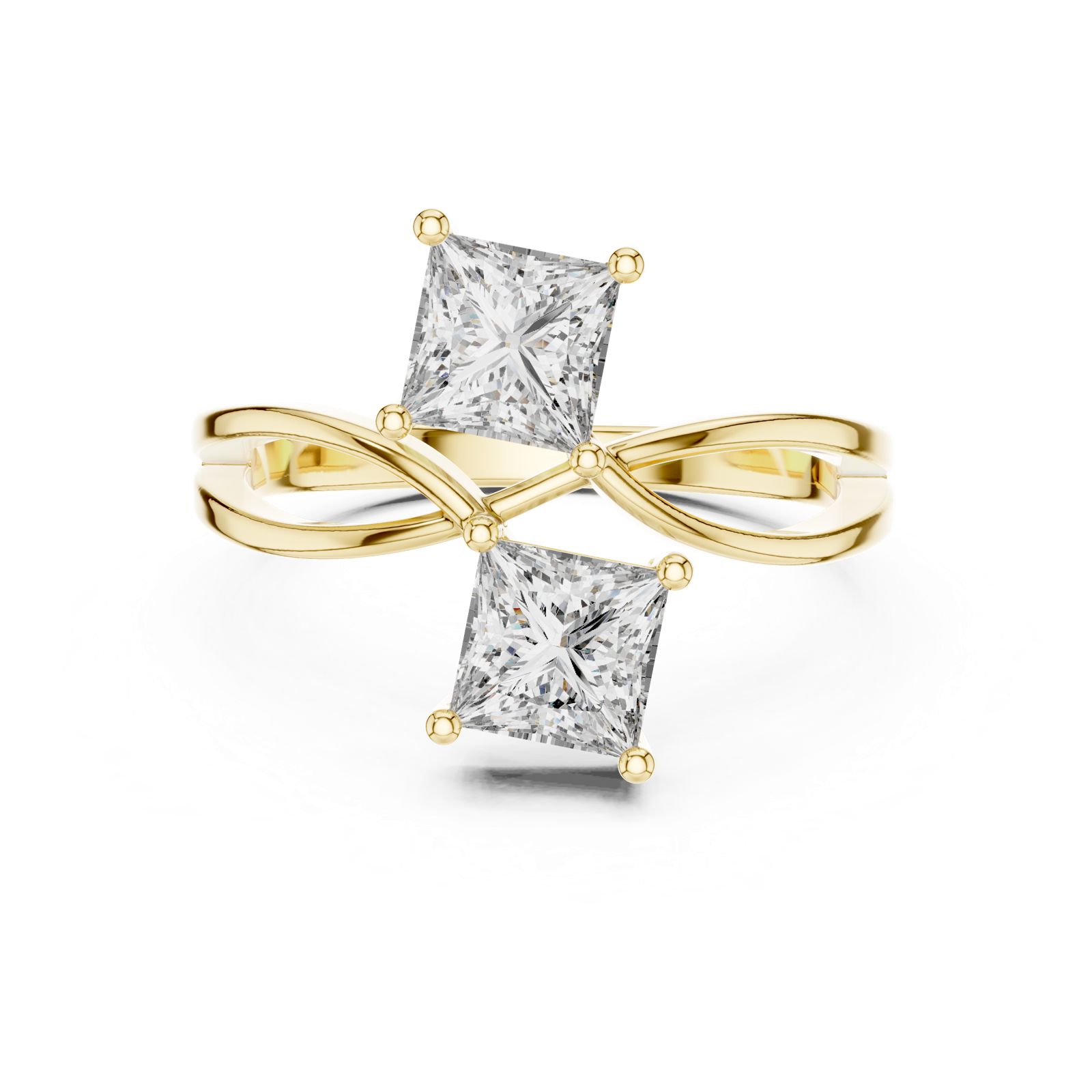 Gold Ring L03-444, Yellow Gold, view 4