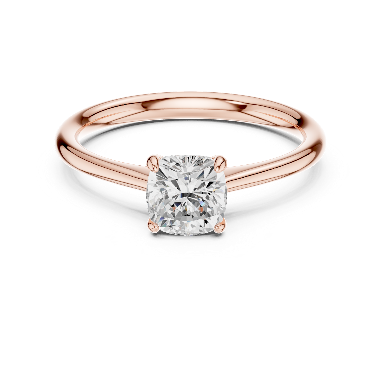 Gold Ring DDLR-801, Rose Gold, view 4
