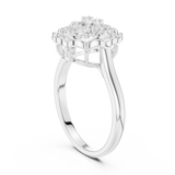 Gold Ring DDLR-786, White Gold, view 1
