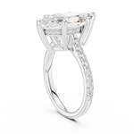 Gold Ring DDLR-250, Marquise center stone, White Gold, view 1