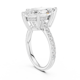 Gold Ring DDLR-250, Marquise center stone, White Gold, view 1