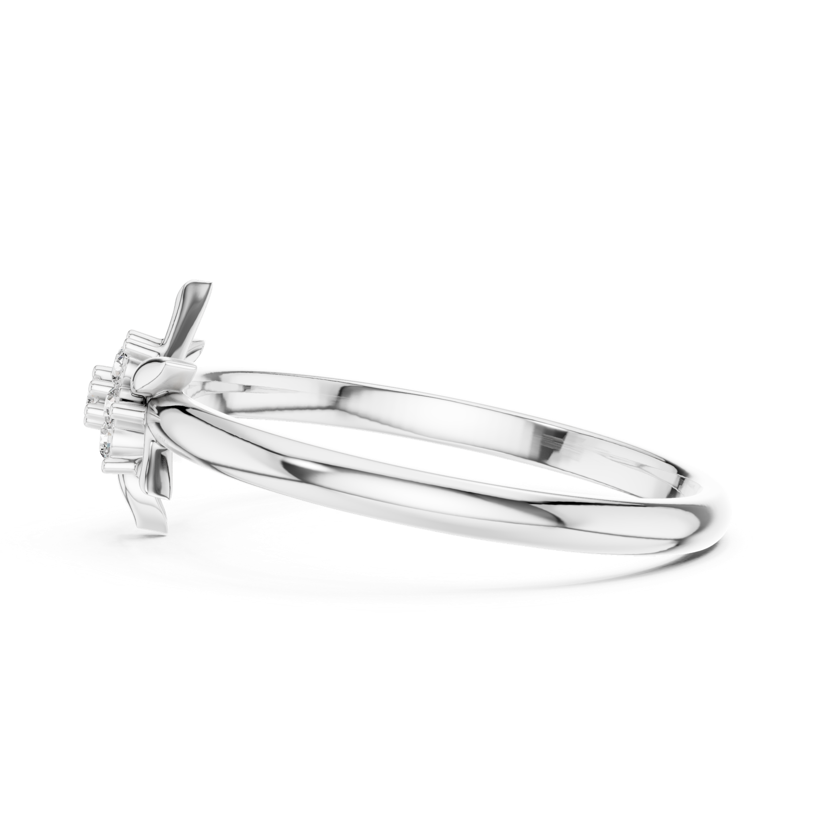 Gold Ring 1 (447), White Gold, view 3