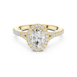 Gold Ring DDLR-910, Yellow Gold, view 4