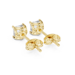Gold Earrings AER-107, Yellow Gold, view 3