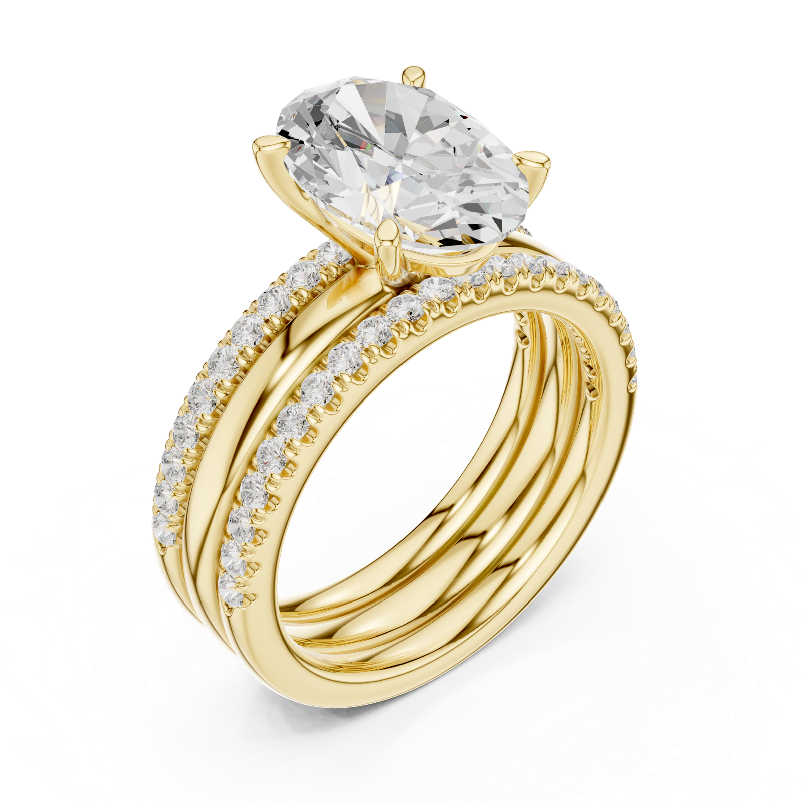 Gold Ring DDLR-948, Yellow Gold, view 2