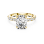 Gold Ring DDLR-161, Yellow Gold, view 4