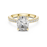 Gold Ring DDLR-161, Yellow Gold, view 4