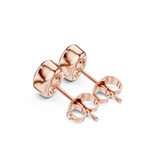 Gold Jewelry DDER-001, Oval center stone, Rose Gold, view 2
