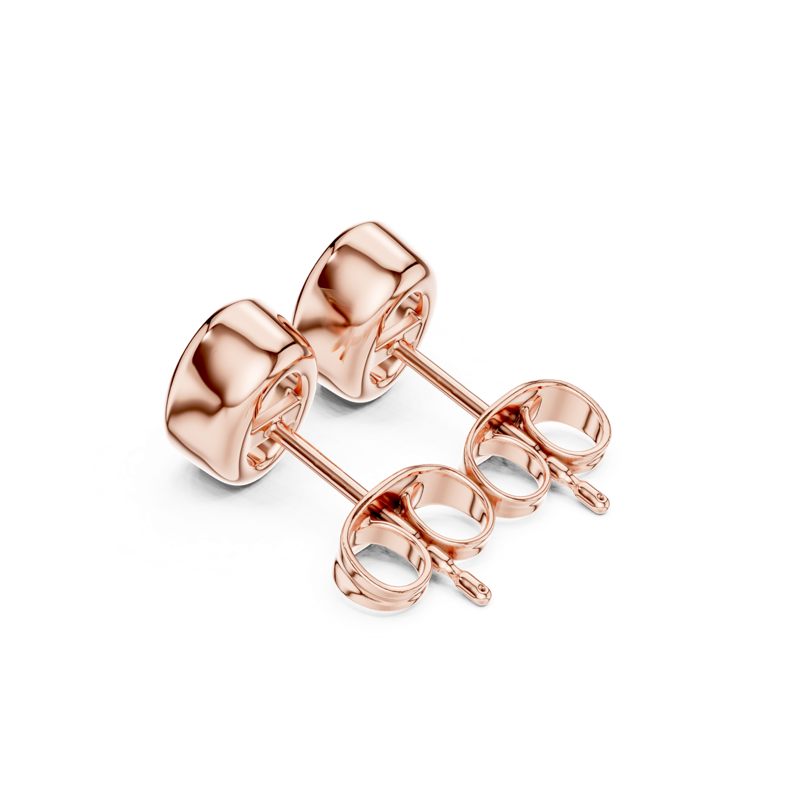 Gold Jewelry DDER-001, Oval center stone, Rose Gold, view 2
