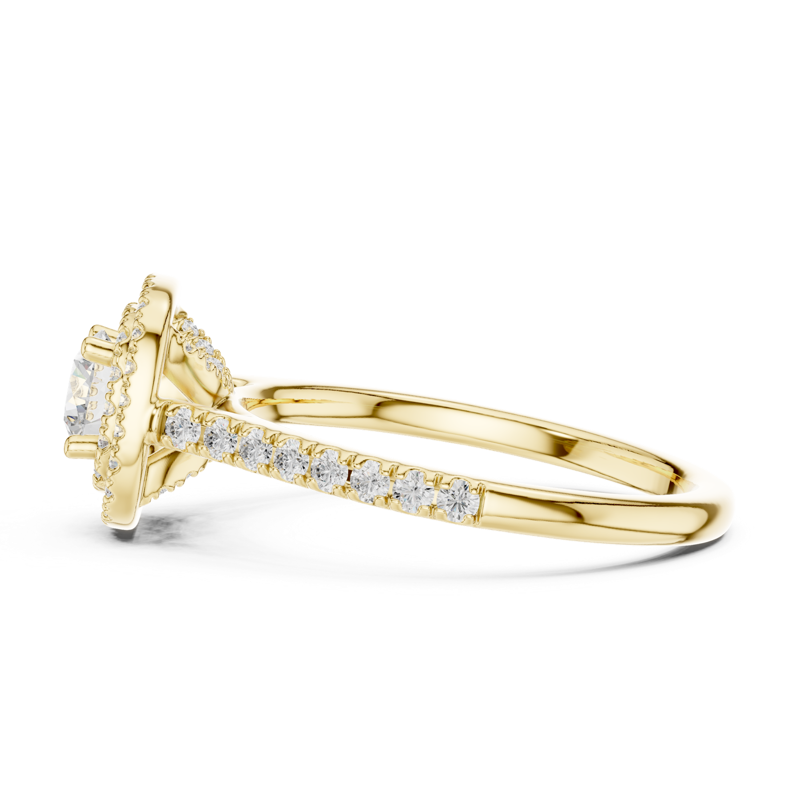 Gold Ring LR-0243, Yellow Gold, view 3
