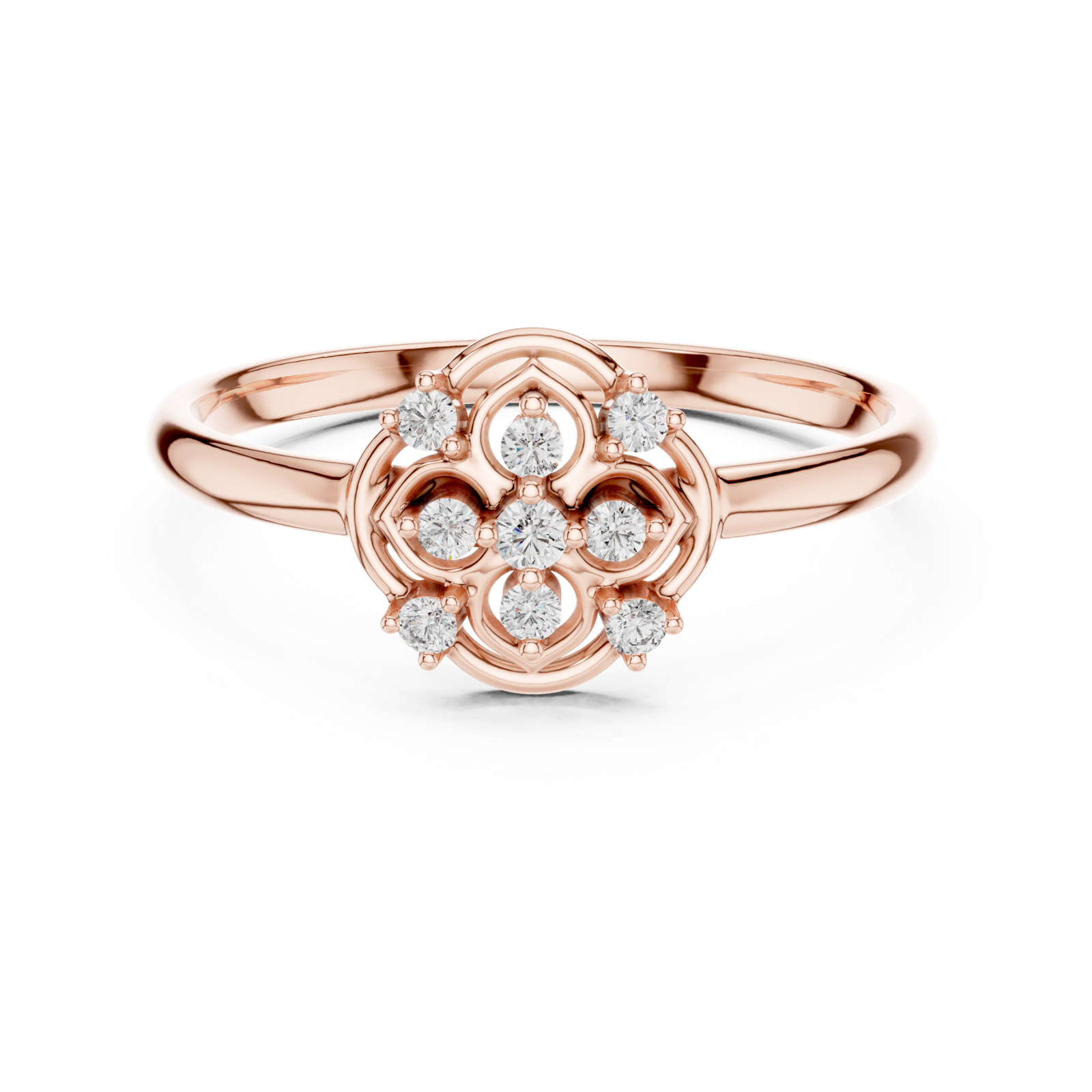 Gold Ring 1 (433), Rose Gold, view 4