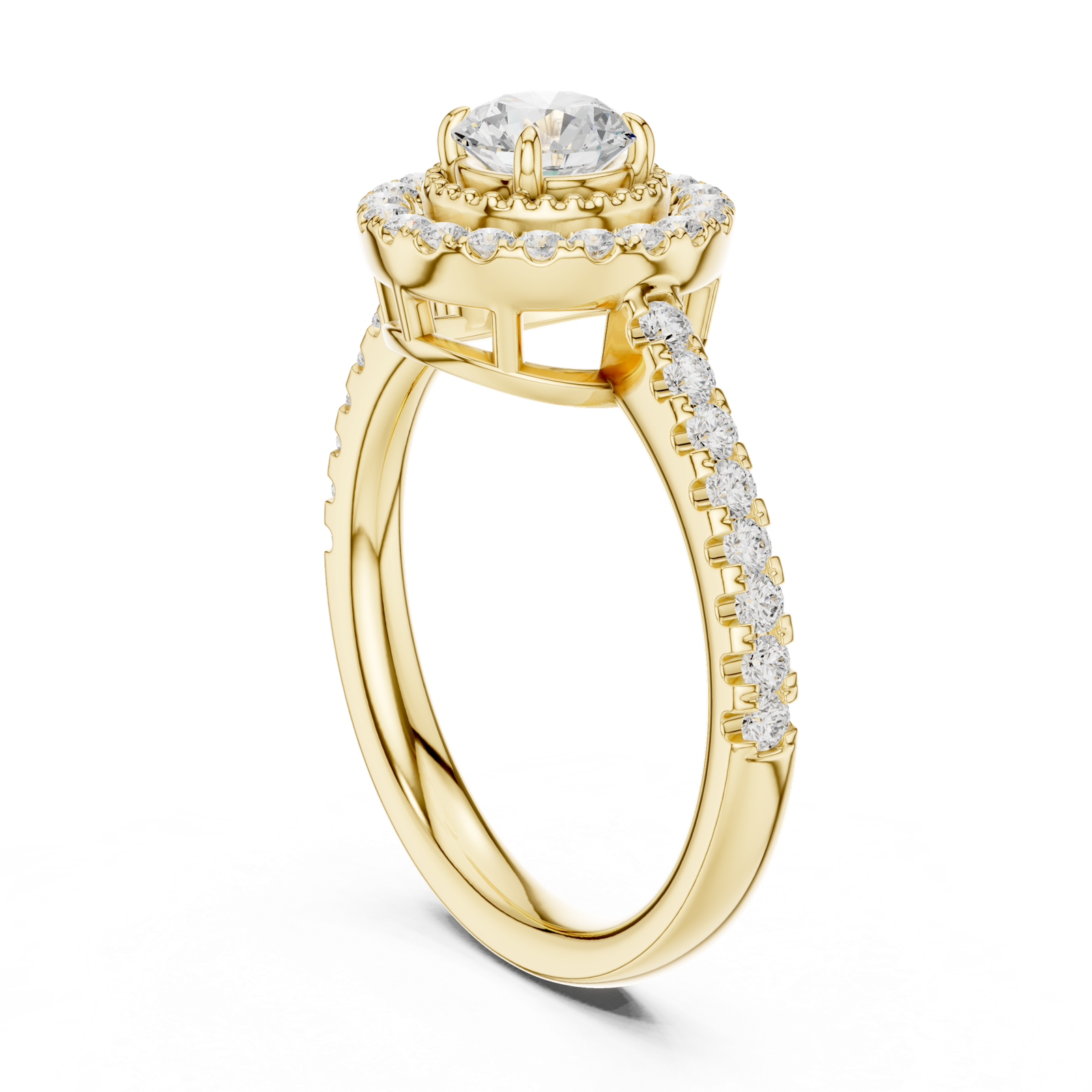 Gold Ring DDLR-668, Yellow Gold, view 1