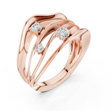 Gold Ring SBWR(64), Rose Gold, view 2