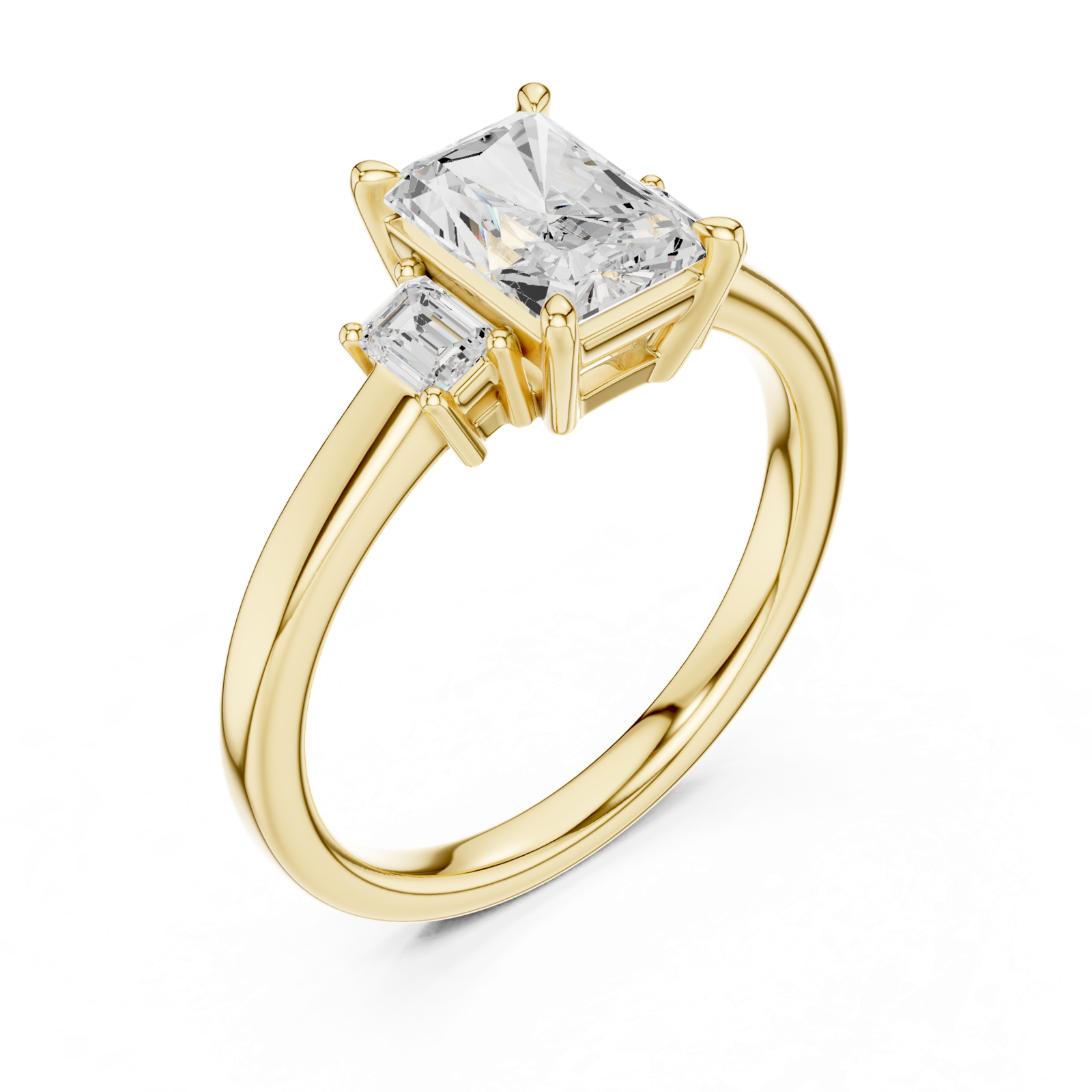Gold Ring DDLR-906, Yellow Gold, view 2
