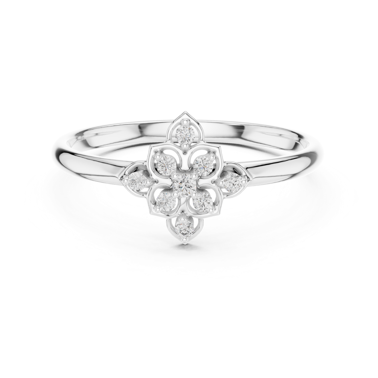 Gold Ring 1 (434), White Gold, view 4