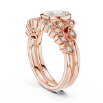 Gold Ring DDLR-290, Rose Gold, view 1