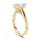 Gold Jewelry, Marquise center stone, Yellow Gold, view 1