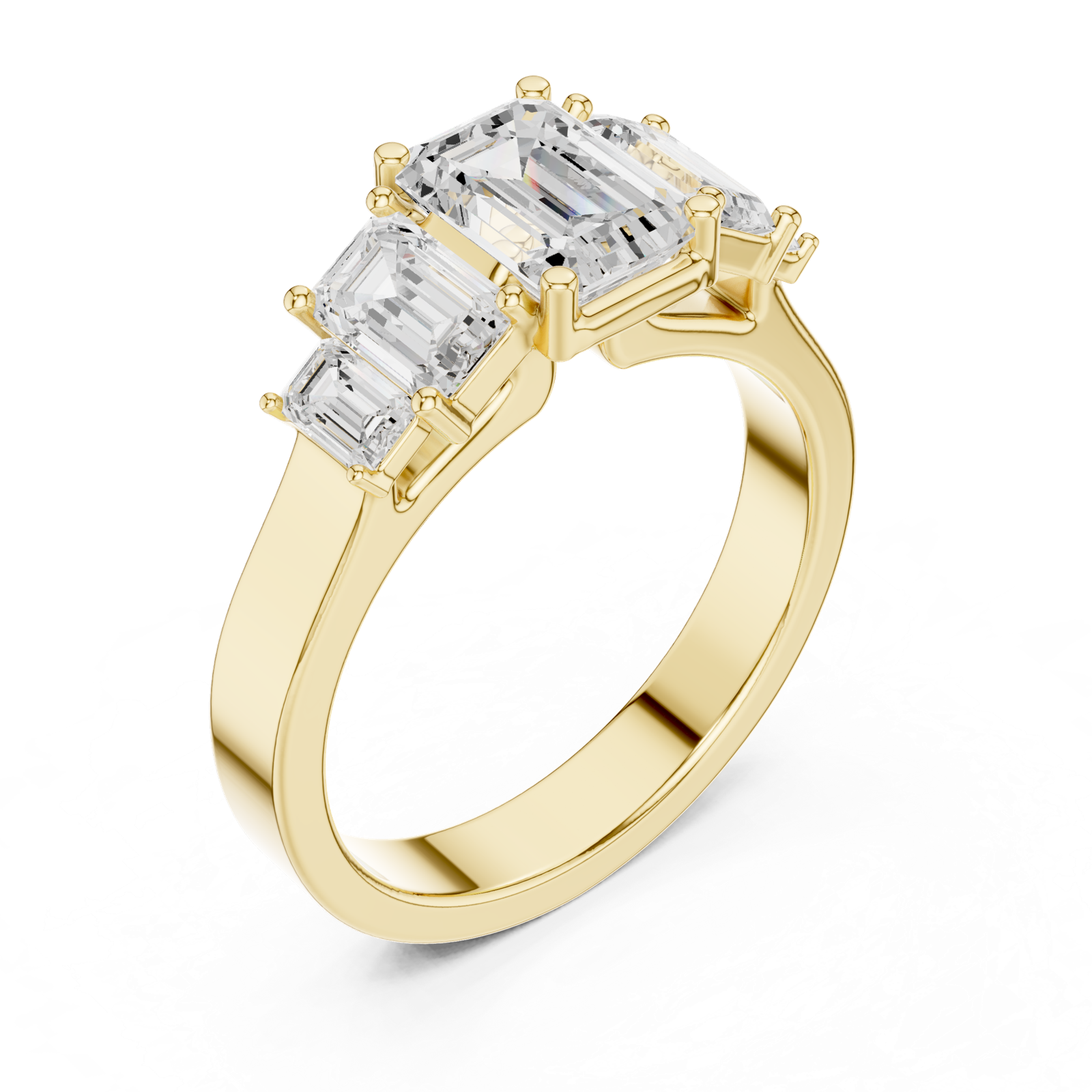 Gold Ring DDLR-1074, Yellow Gold, view 2