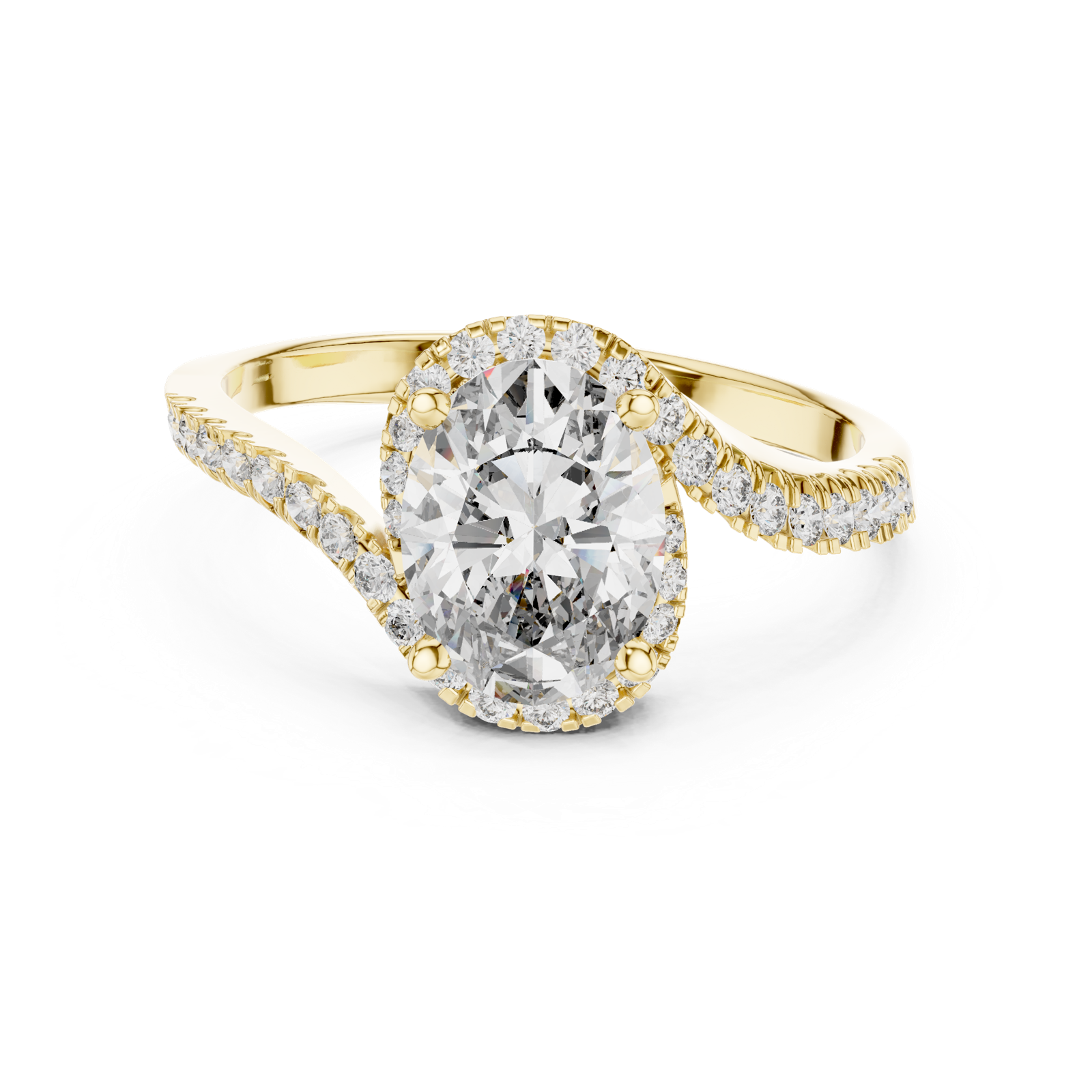 Gold Ring 00001L (48), Yellow Gold, view 4
