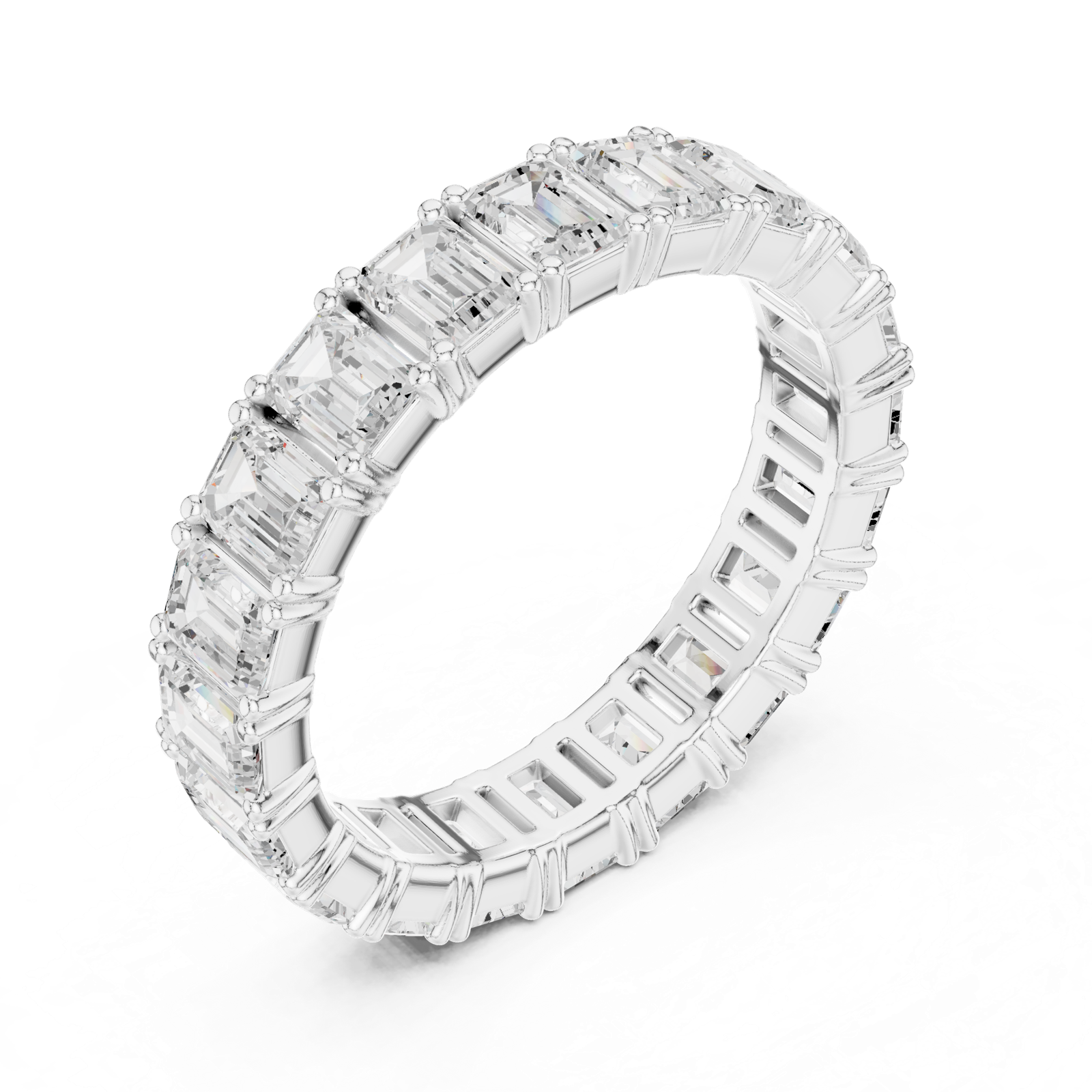 Gold Ring DDLR-626, White Gold, view 2