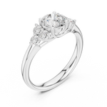 Gold Ring DDLR-678, White Gold, view 2