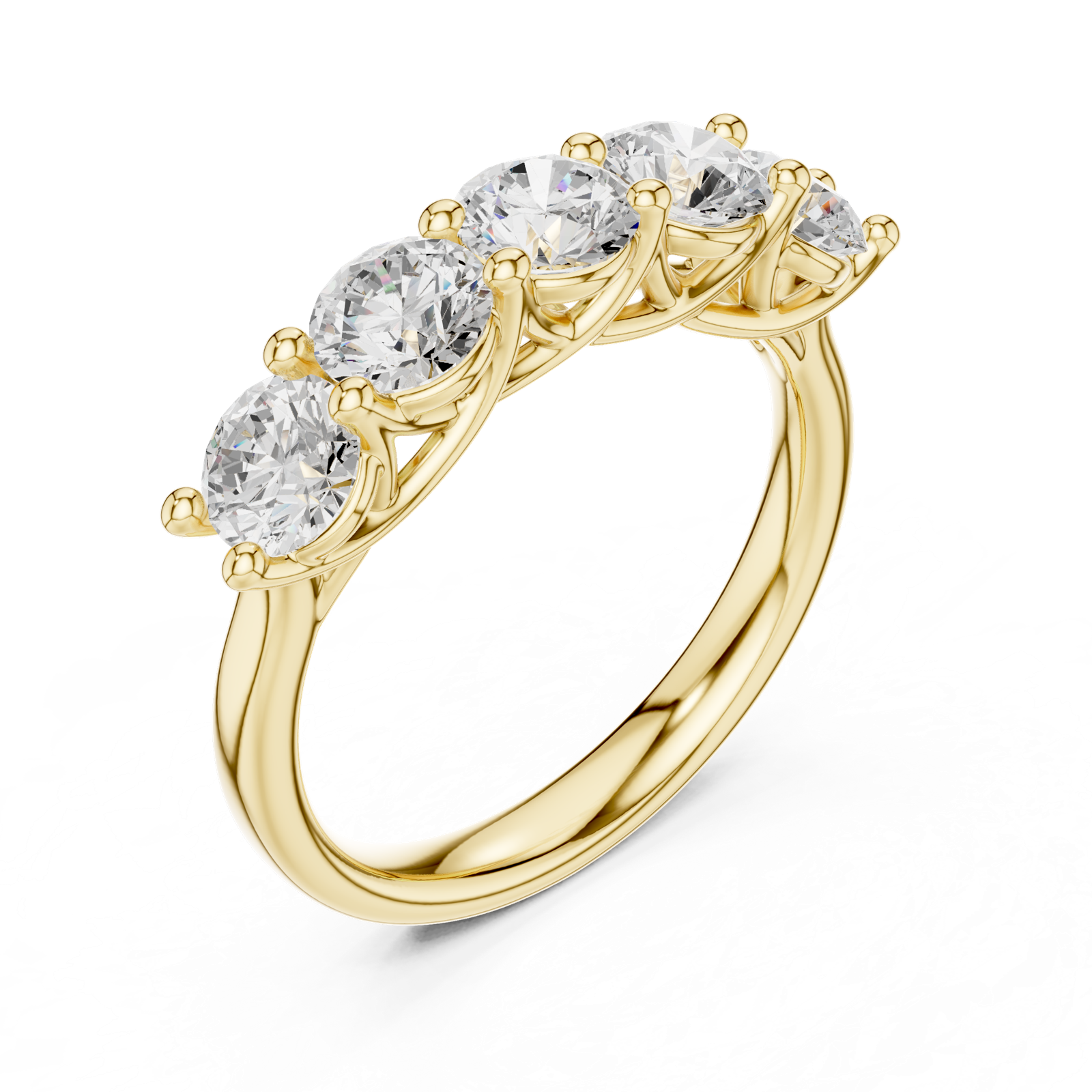 Gold Ring DDLR-719, Yellow Gold, view 2