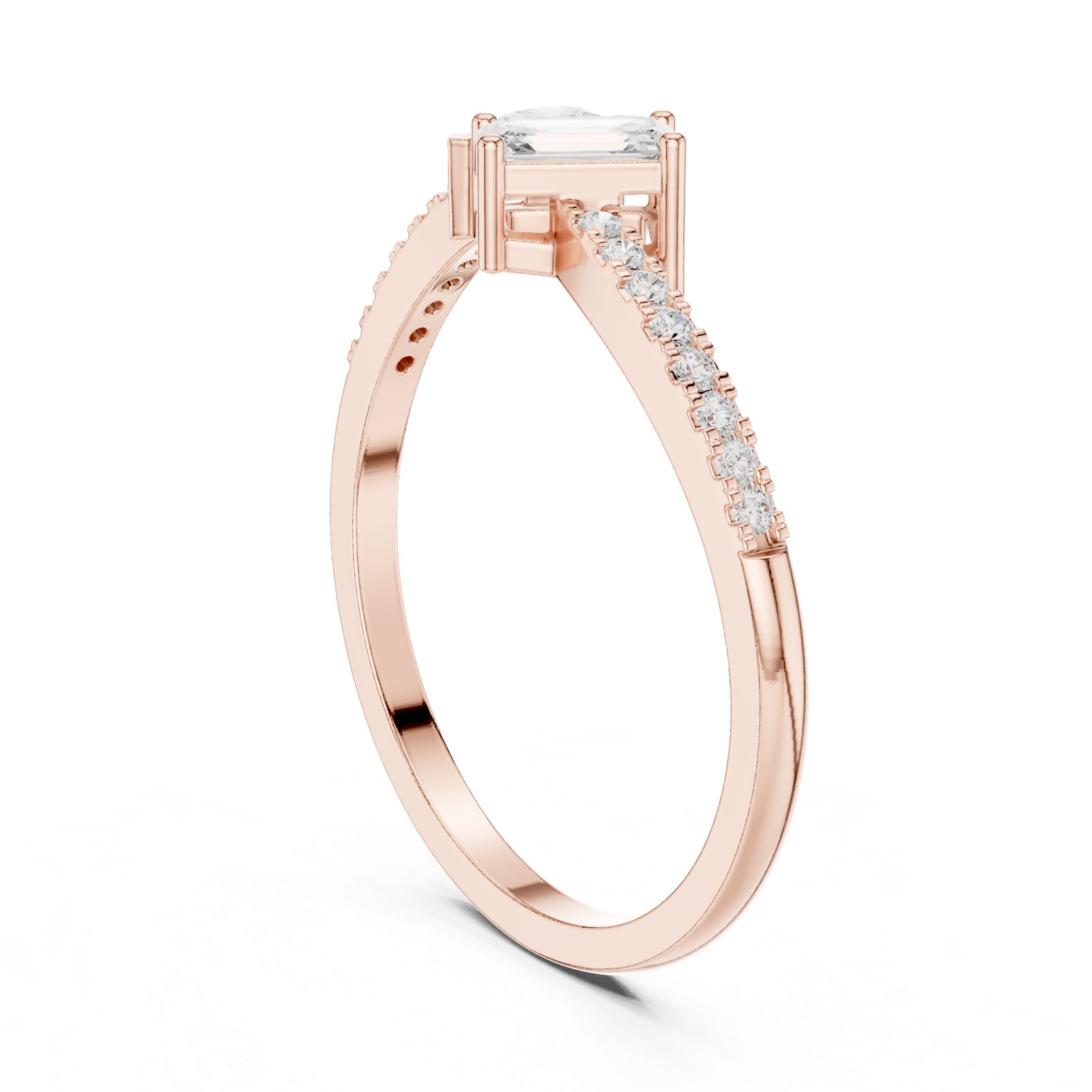Gold Ring HLR-221, Rose Gold