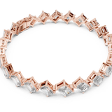 14K Solid Gold Lab Diamond Bracelet, Rose Gold, view 2